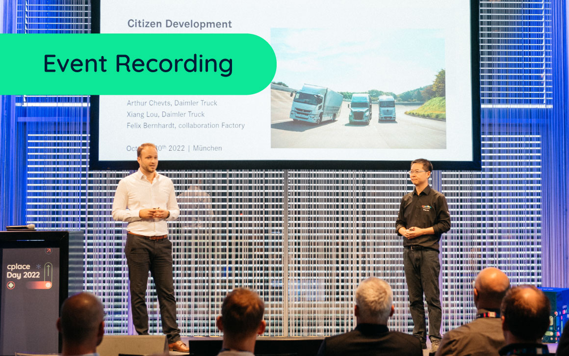 cplace Daimler Presentation 2022 Event Recording