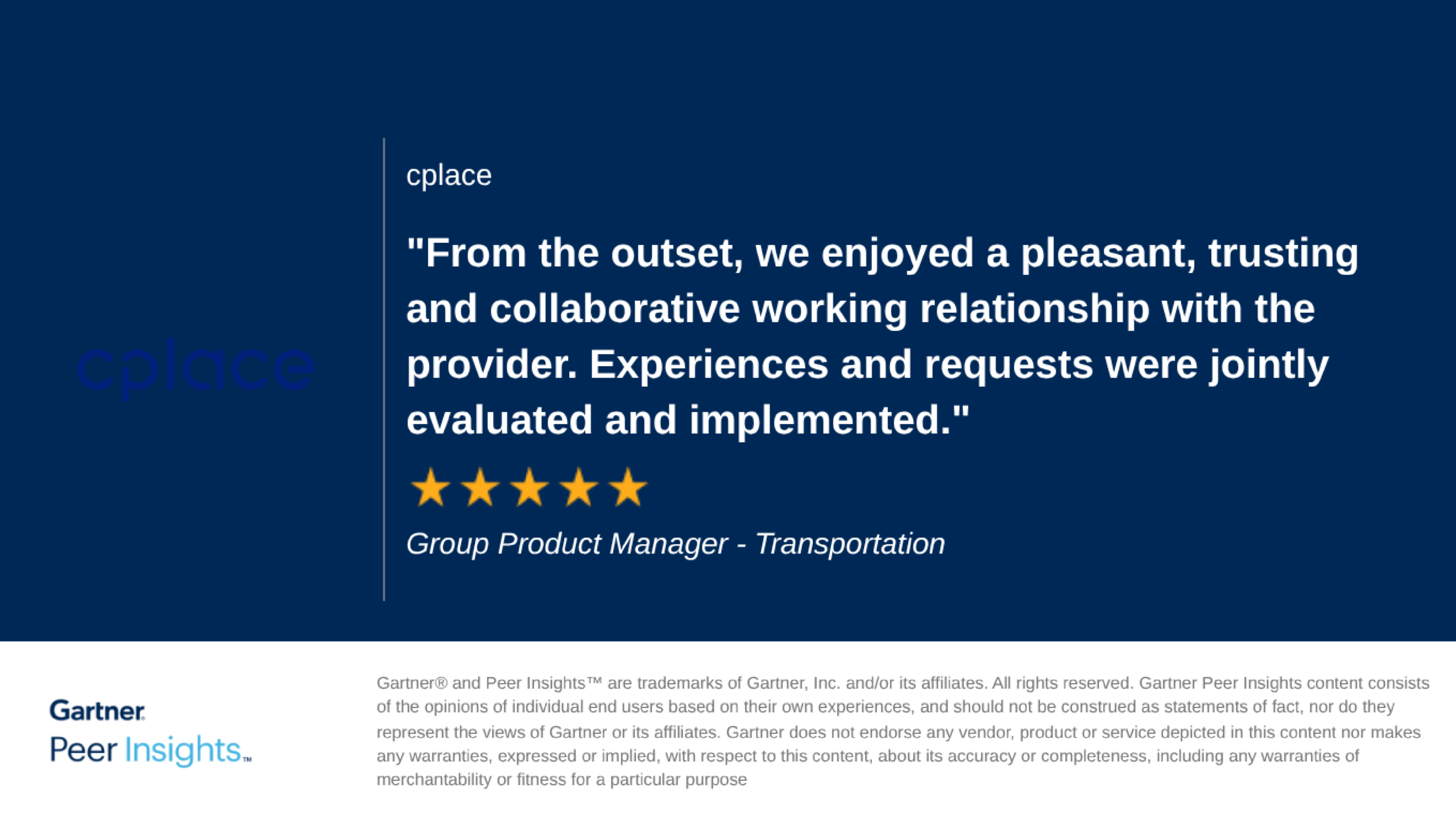 Gartner Review