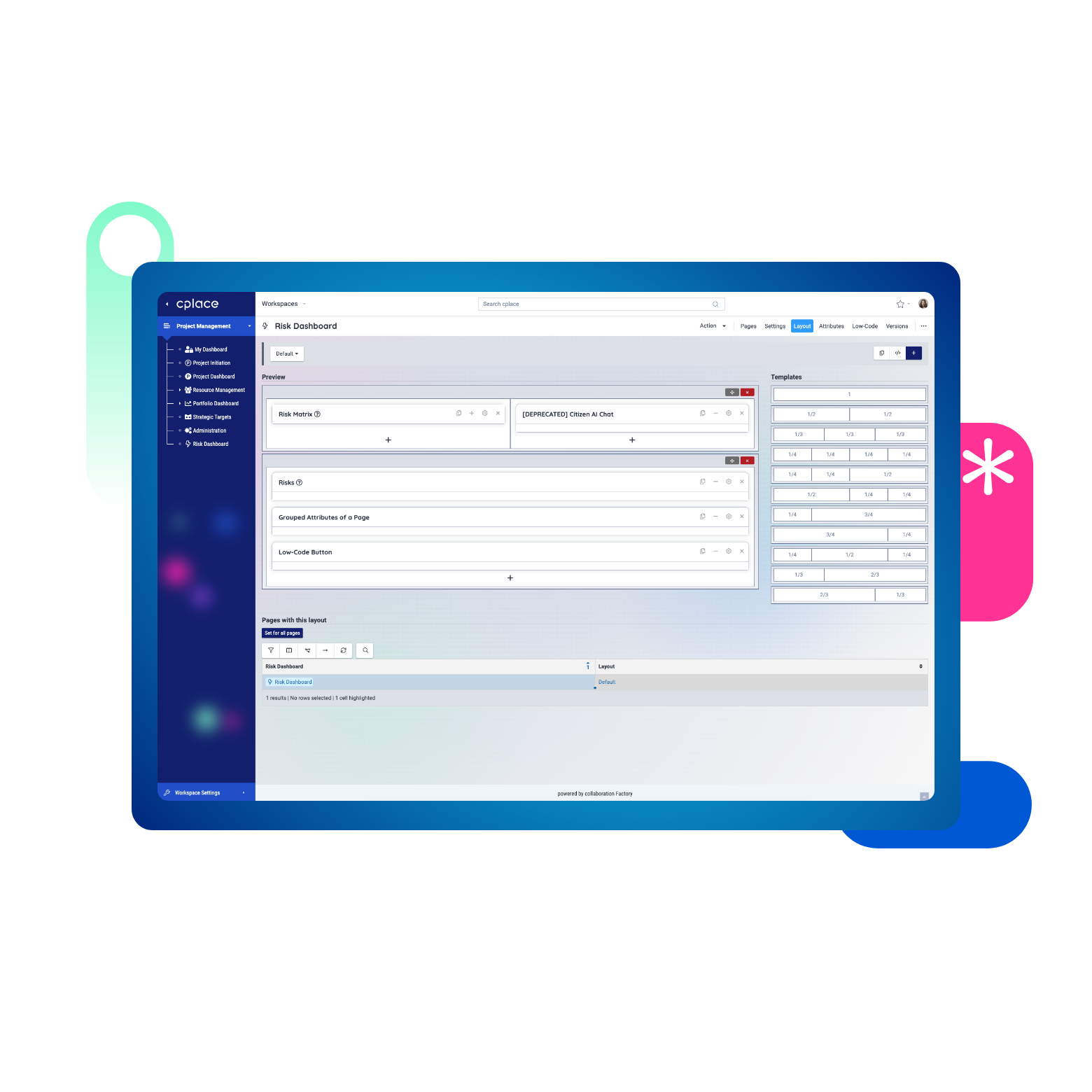 No-Code and Low-Code in project management with cplace