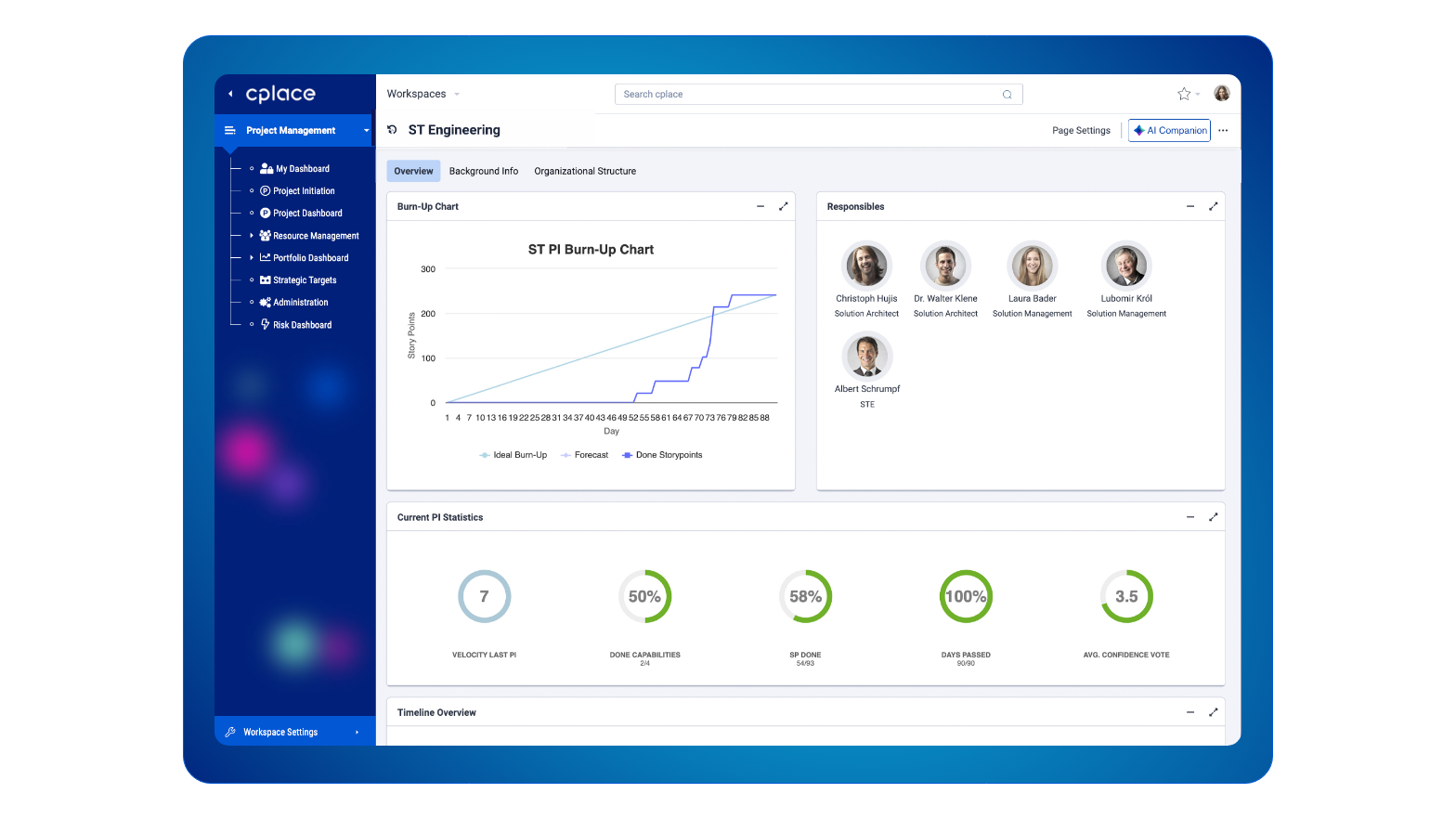 Agile project management with cplace