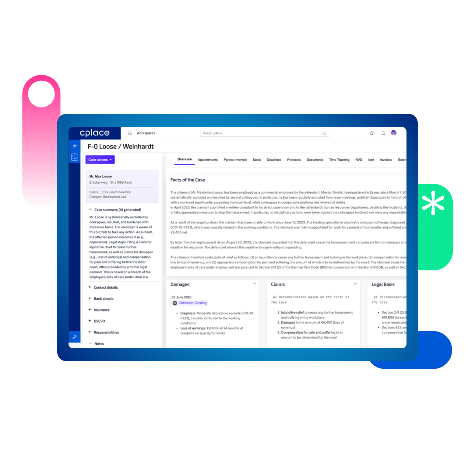 Use Matter Management to reduce routine work and increase predictability—with the help of automated processes and an AI-first approach.